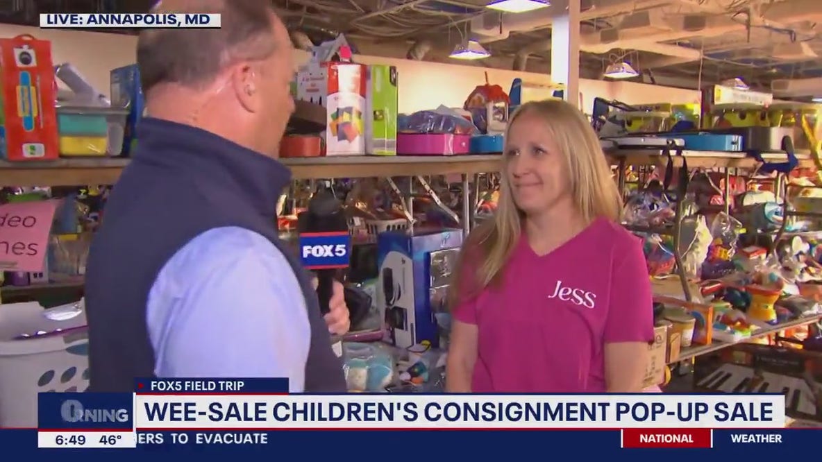 FOX 5 Field Trip: Anne Arundel County Wee-Sale Children's Consignment Pop-Up Sale!